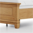 Furniture of America Yardley Solid Wood Panel Headboard Full Bed in Oak
