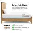 Furniture of America Yardley Solid Wood Panel Headboard Twin Bed in Oak