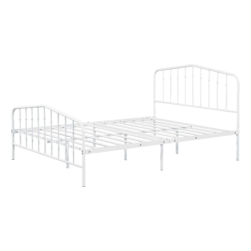 Furniture of America Kirst Metal Frame Full Platform Bed in White