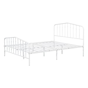 Furniture of America Kirst Metal Frame Full Platform Bed in White