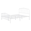 Furniture of America Kirst Metal Frame Full Platform Bed in White