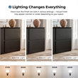 Furniture of America Nazaen Solid Wood Multi-Storage Server in Black