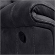 Furniture of America Moya Faux Leather Manual Glider Recliner in Black