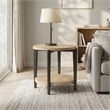 Furniture of America Onos Solid Wood Storage End Table in Brown