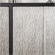 Furniture of America Meinter Solid Wood Wavy Embossed Pattern Server in Black