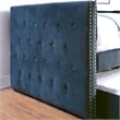 Furniture of America Elazar Wood Tufted Twin Daybed with Trundle in Navy