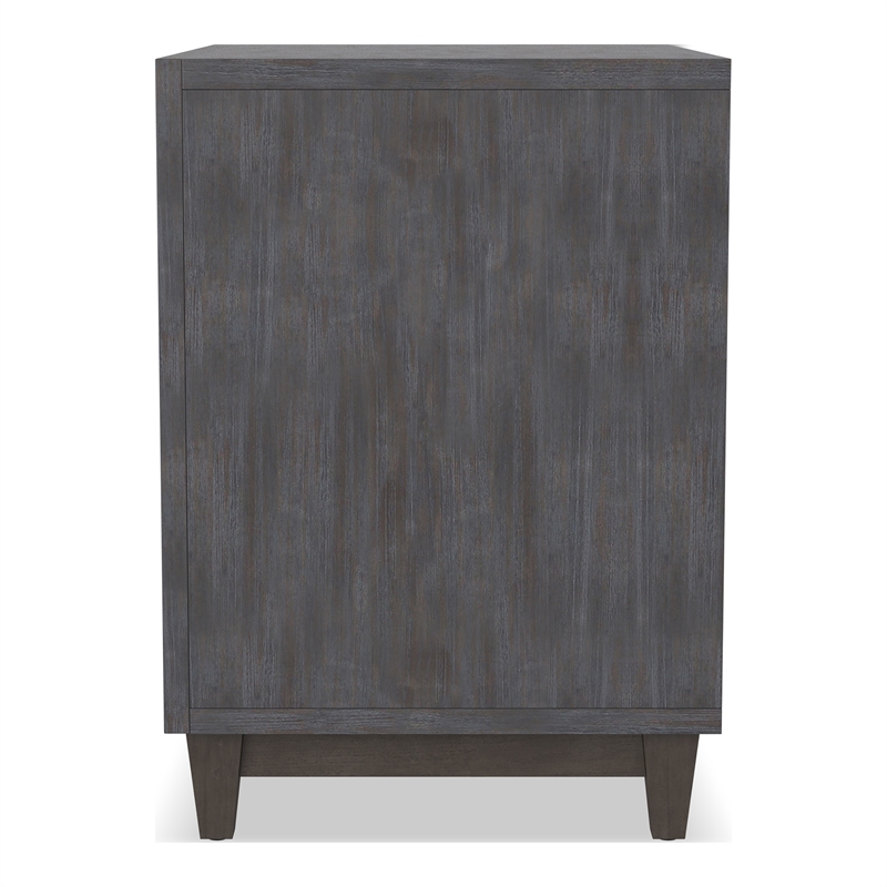 Furniture of America Waito Solid Wood 2-Drawer Nightstand in Brown
