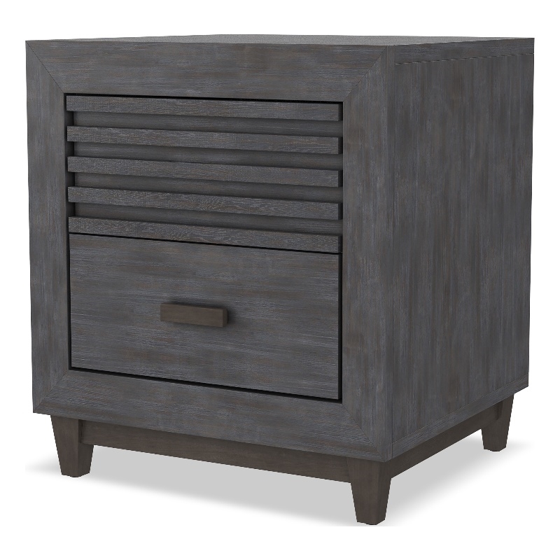 Furniture of America Waito Solid Wood 2-Drawer Nightstand in Brown