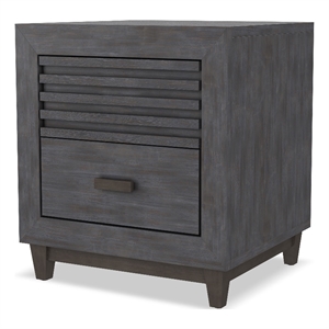 Furniture of America Waito Solid Wood 2-Drawer Nightstand in Brown