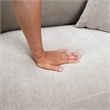 Furniture of America Naria Chenille Soft Track Arm Loveseat in Light Gray