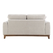 Furniture of America Naria Chenille Soft Track Arm Loveseat in Light Gray