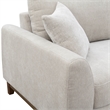 Furniture of America Naria Chenille Soft Track Arm Loveseat in Light Gray