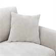 Furniture of America Naria Chenille Soft Track Arm Loveseat in Light Gray