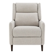 Furniture of America Vella Fabric Pushback Manual Recliner in Beige