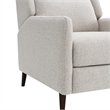 Furniture of America Vella Fabric Pushback Manual Recliner in Beige