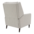 Furniture of America Vella Fabric Pushback Manual Recliner in Beige