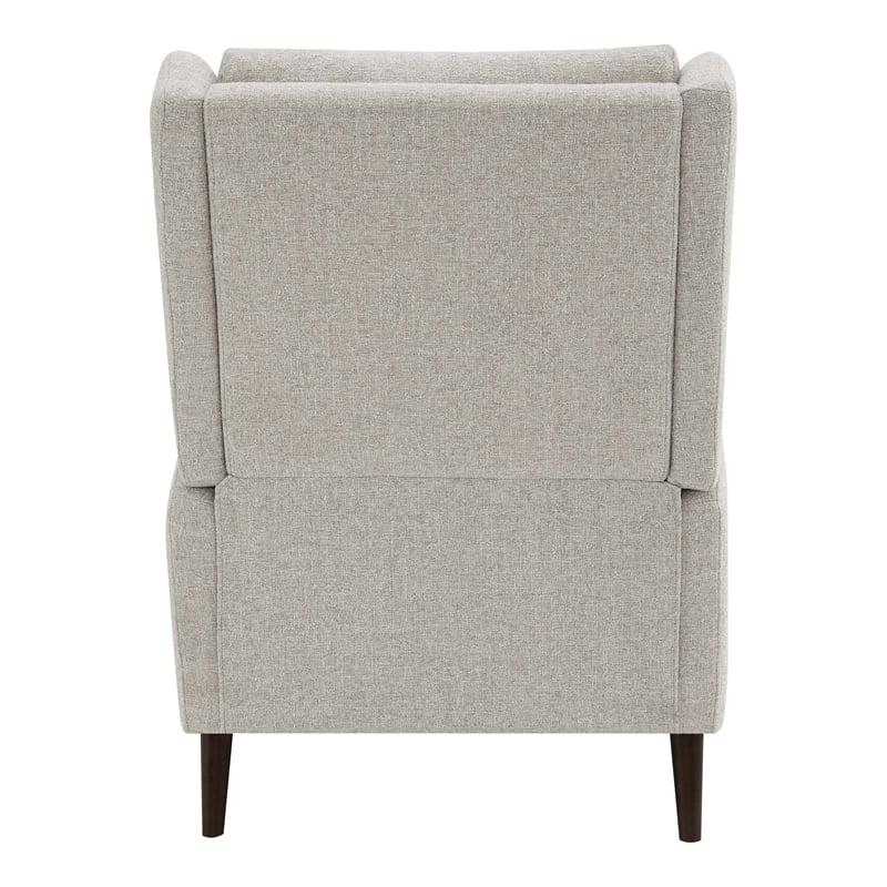 Furniture of America Vella Fabric Pushback Manual Recliner in Beige