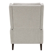 Furniture of America Vella Fabric Pushback Manual Recliner in Beige