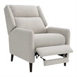 Furniture of America Vella Fabric Pushback Manual Recliner in Beige