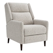 Furniture of America Vella Fabric Pushback Manual Recliner in Beige