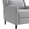 Furniture of America Vella Fabric Pushback Manual Recliner in Gray