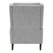 Furniture of America Vella Fabric Pushback Manual Recliner in Gray
