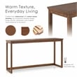 Furniture of America Forma Solid Wood 4-Piece Sofa Table with Stools in Walnut