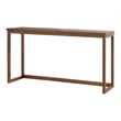 Furniture of America Forma Solid Wood 4-Piece Sofa Table with Stools in Walnut