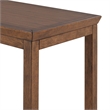 Furniture of America Forma Solid Wood 4-Piece Sofa Table with Stools in Walnut