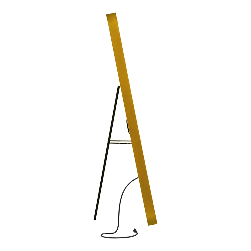 Furniture of America Auriol Metal Bluetooth LED Lights Standing Mirror in Gold