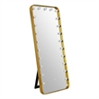 Furniture of America Auriol Metal Bluetooth LED Lights Standing Mirror in Gold