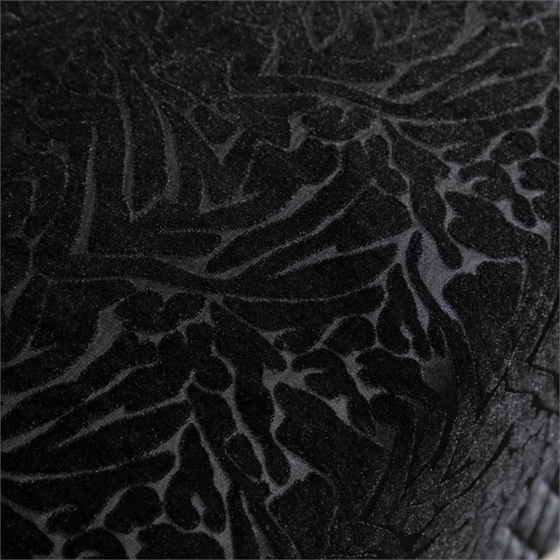 Furniture of America Afra Fabric Soft Curved Track Arms Loveseat in Black