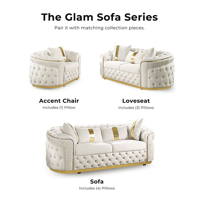 Furniture of America Elbrook Fabric Slope Curved Arm Loveseat in Beige