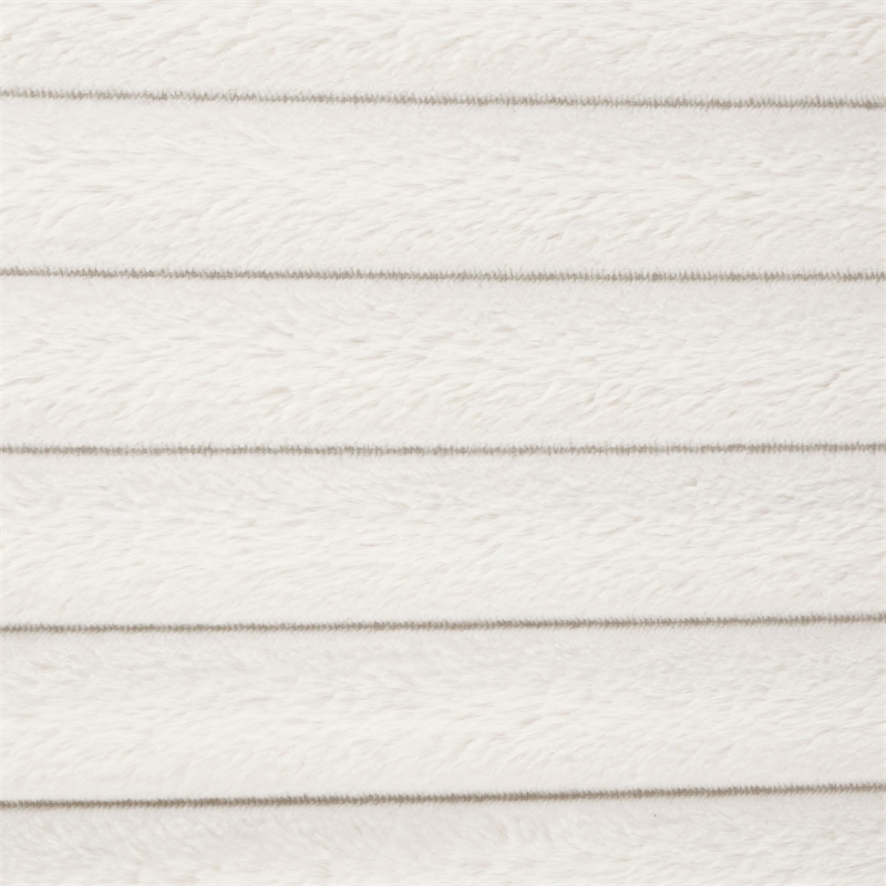 Furniture of America Ophelia Fabric Double Chaise Sofa with USB Ports in White