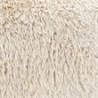 Furniture of America Grizzly Fabric Long-Pile Shaggy Plush Sofa in Beige