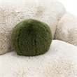 Furniture of America Grizzly Fabric Long-Pile Shaggy Plush Sofa in Beige