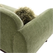 Furniture of America Ramos Chenille Bench-Style Seating Sofa in Green