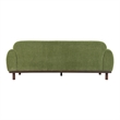 Furniture of America Ramos Chenille Bench-Style Seating Sofa in Green