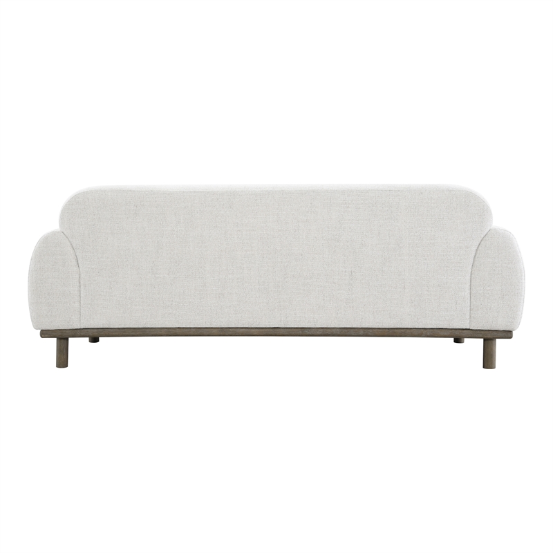 Furniture of America Ramos Chenille Bench-Style Seating Sofa in Beige