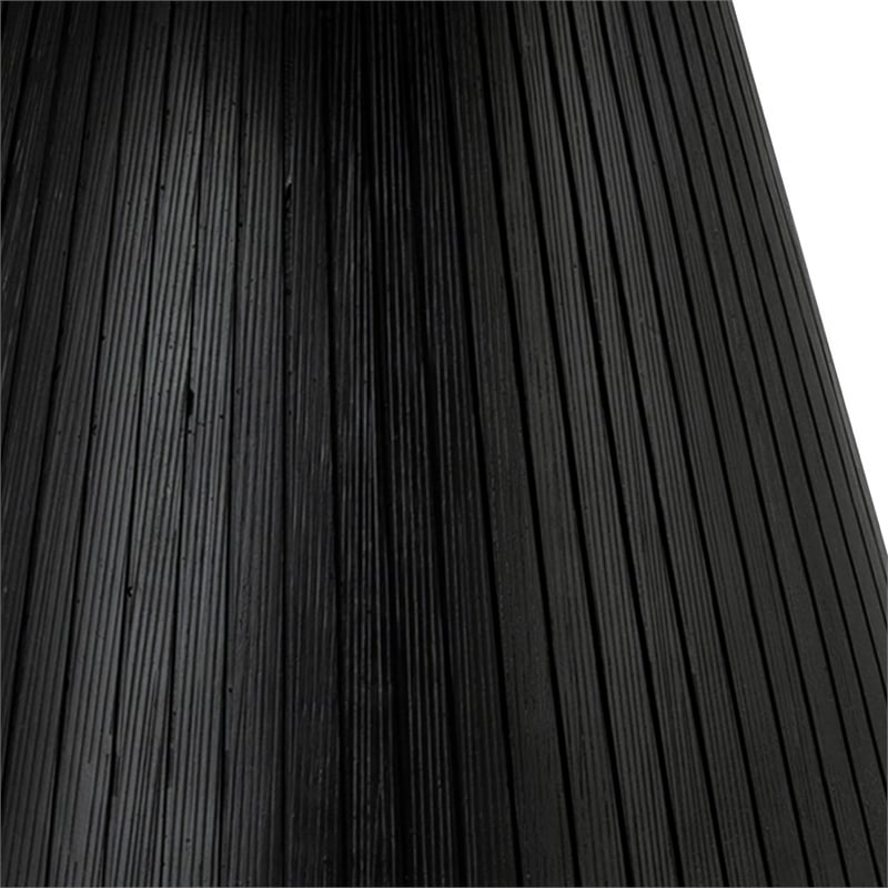 Furniture of America Coraly Faux Marble Top and Wood Round Coffee Table in Black