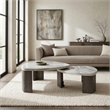 Furniture of America Toralle Solid Wood Nesting Tables with Casters in Gray