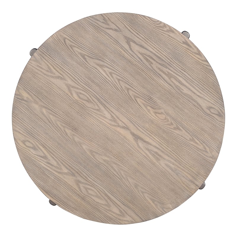 Furniture of America Onos Solid Wood Storage Coffee Table with Casters in Brown