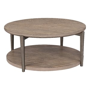 Furniture of America Onos Solid Wood Storage Coffee Table with Casters in Brown