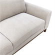 Furniture of America Naria Chenille Soft Track Arm Sofa in Light Gray