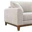 Furniture of America Naria Chenille Soft Track Arm Sofa in Light Gray