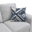 Furniture of America Emeria Chenille Soft Tapered Arm Sofa in Light Gray