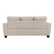 Furniture of America Emeria Chenille Soft Tapered Arm Sofa in Taupe