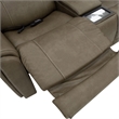 Furniture of America Brio Fabric Power Sectional with Lift Chair in Brown