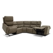 Furniture of America Brio Fabric Power Sectional with Lift Chair in Brown