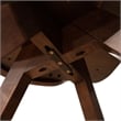 Furniture of America Nazaen Wood Barrel Back Counter Stools in Walnut (Set of 2)